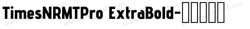 TimesNRMTPro ExtraBold字体转换